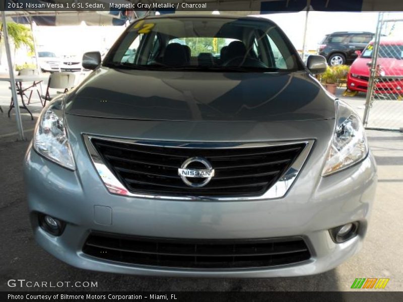 Magnetic Gray Metallic / Charcoal 2012 Nissan Versa 1.6 SL Sedan