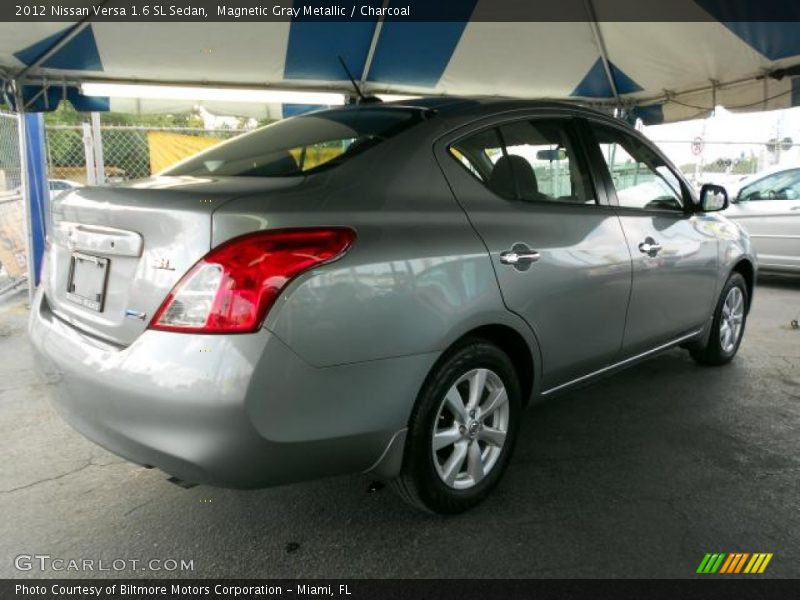 Magnetic Gray Metallic / Charcoal 2012 Nissan Versa 1.6 SL Sedan