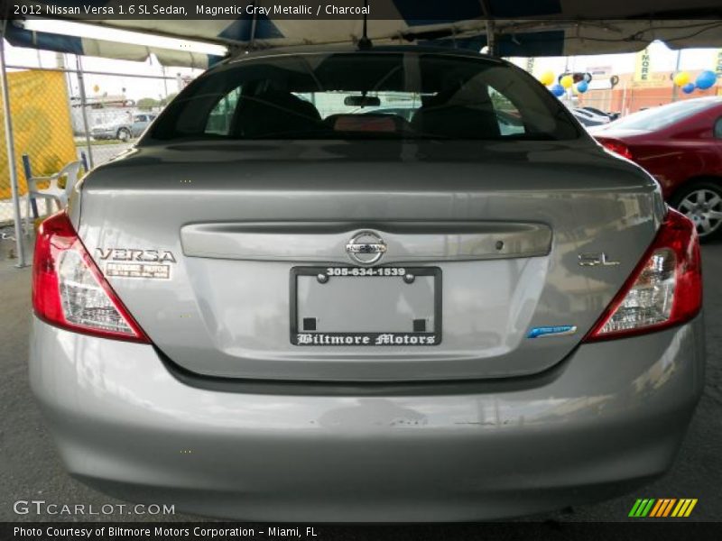 Magnetic Gray Metallic / Charcoal 2012 Nissan Versa 1.6 SL Sedan