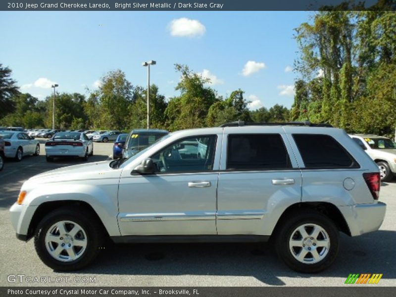 Bright Silver Metallic / Dark Slate Gray 2010 Jeep Grand Cherokee Laredo