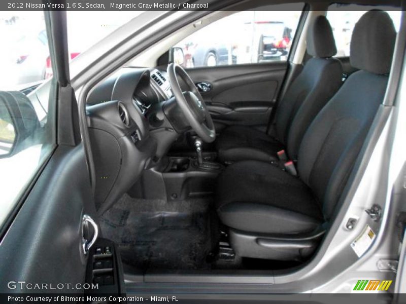 Magnetic Gray Metallic / Charcoal 2012 Nissan Versa 1.6 SL Sedan