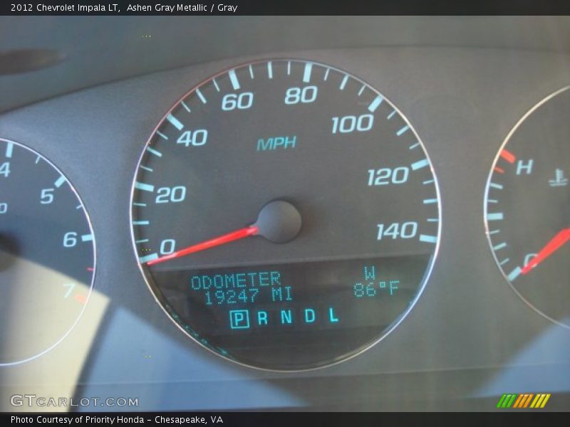 Ashen Gray Metallic / Gray 2012 Chevrolet Impala LT