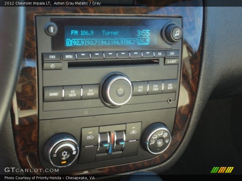 Ashen Gray Metallic / Gray 2012 Chevrolet Impala LT