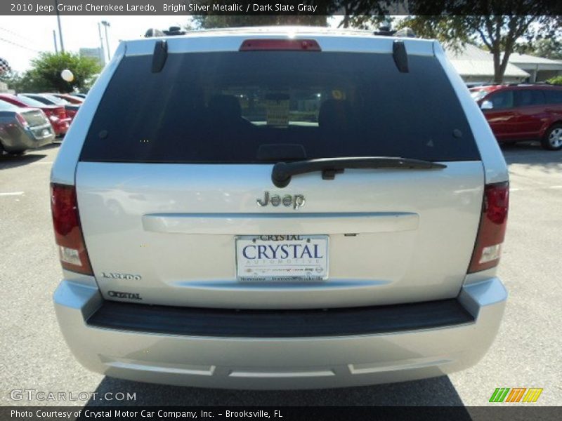 Bright Silver Metallic / Dark Slate Gray 2010 Jeep Grand Cherokee Laredo