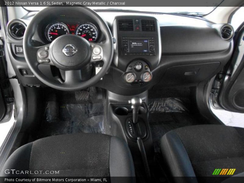Magnetic Gray Metallic / Charcoal 2012 Nissan Versa 1.6 SL Sedan