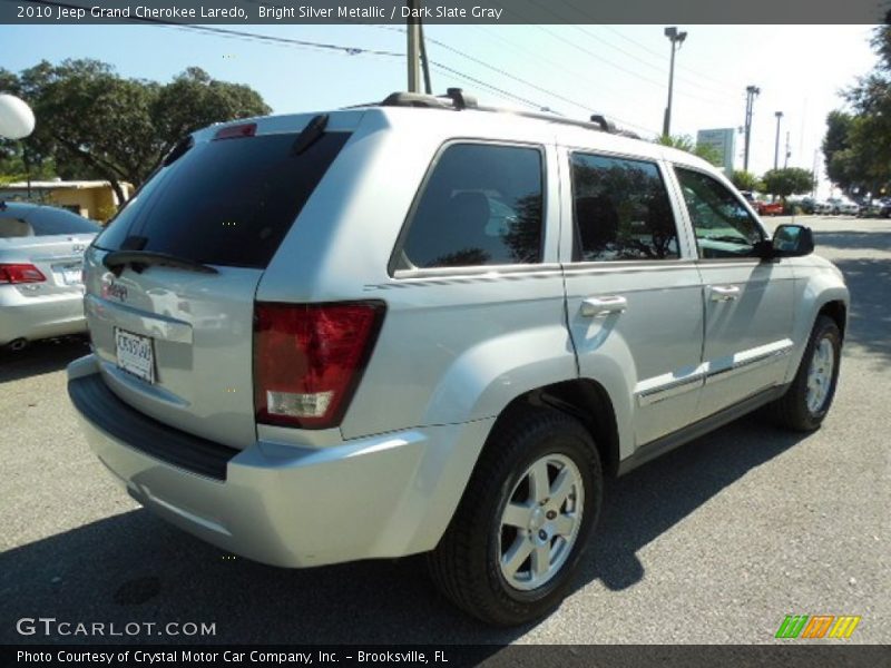 Bright Silver Metallic / Dark Slate Gray 2010 Jeep Grand Cherokee Laredo