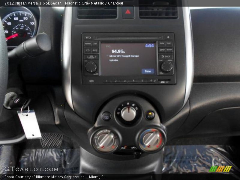 Magnetic Gray Metallic / Charcoal 2012 Nissan Versa 1.6 SL Sedan