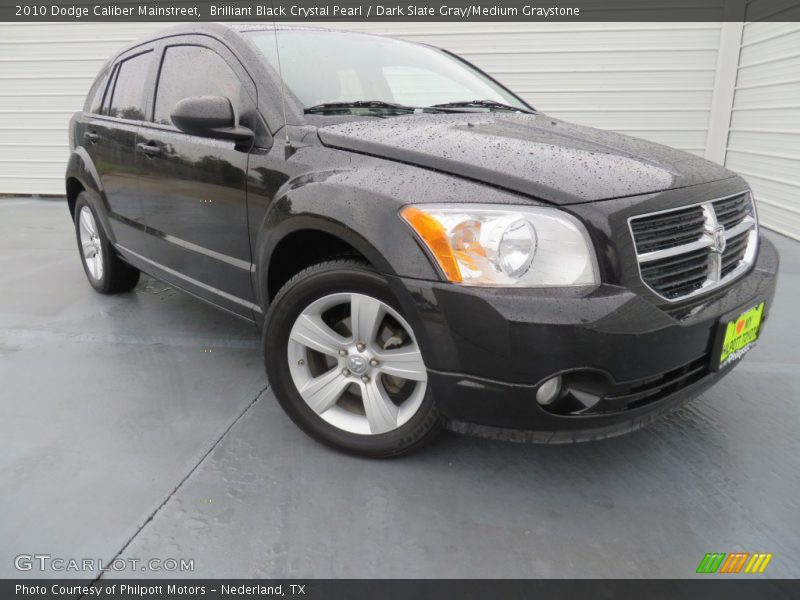 Brilliant Black Crystal Pearl / Dark Slate Gray/Medium Graystone 2010 Dodge Caliber Mainstreet