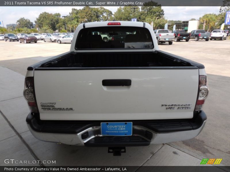 Super White / Graphite Gray 2011 Toyota Tacoma V6 SR5 PreRunner Double Cab