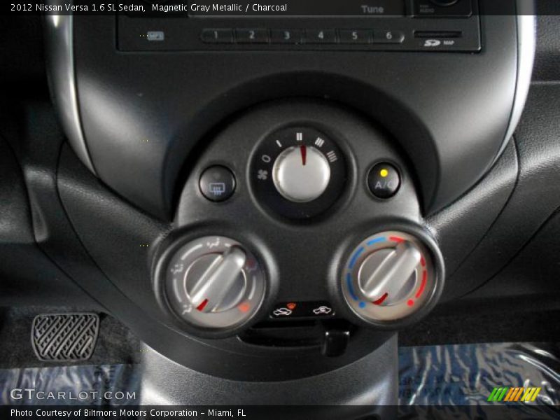 Magnetic Gray Metallic / Charcoal 2012 Nissan Versa 1.6 SL Sedan