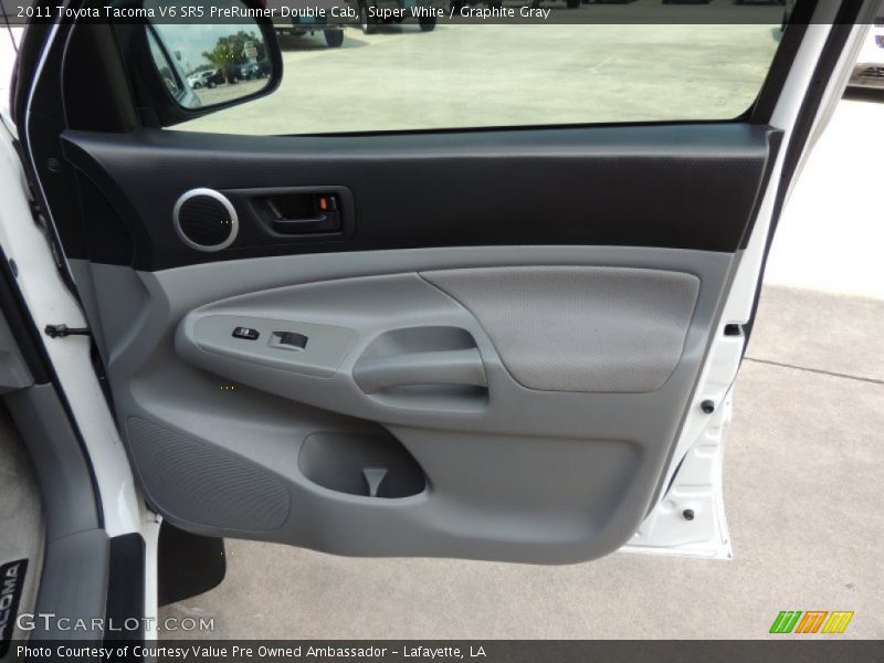 Super White / Graphite Gray 2011 Toyota Tacoma V6 SR5 PreRunner Double Cab