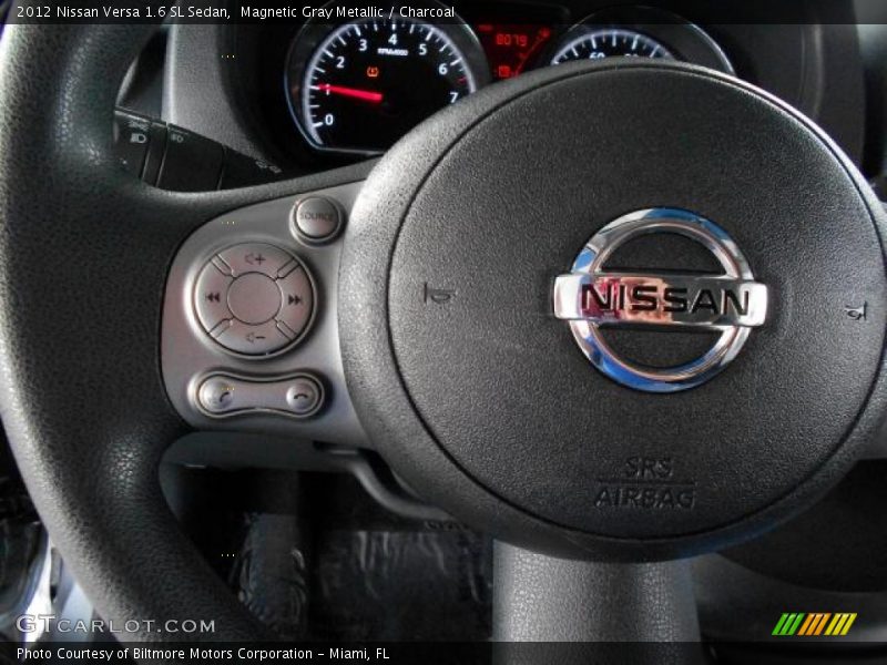 Magnetic Gray Metallic / Charcoal 2012 Nissan Versa 1.6 SL Sedan