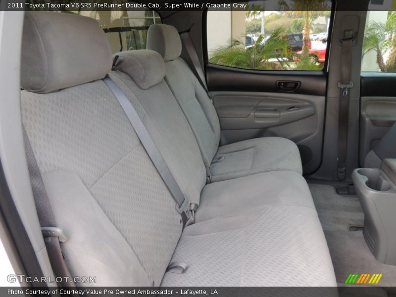 Super White / Graphite Gray 2011 Toyota Tacoma V6 SR5 PreRunner Double Cab