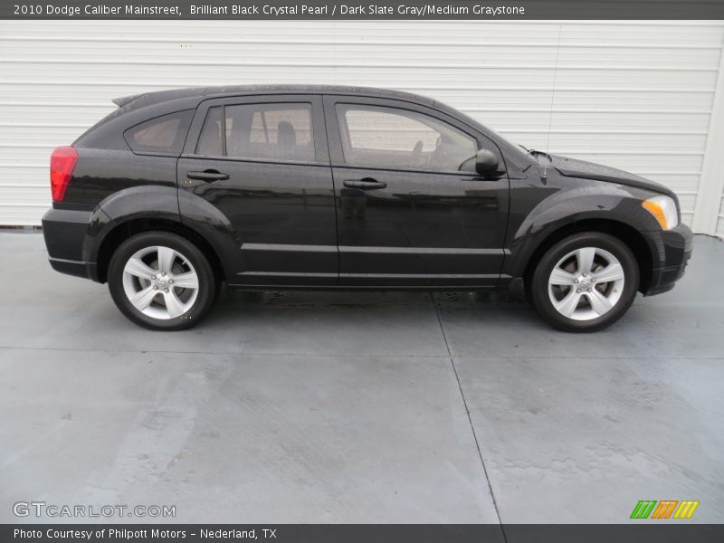 Brilliant Black Crystal Pearl / Dark Slate Gray/Medium Graystone 2010 Dodge Caliber Mainstreet