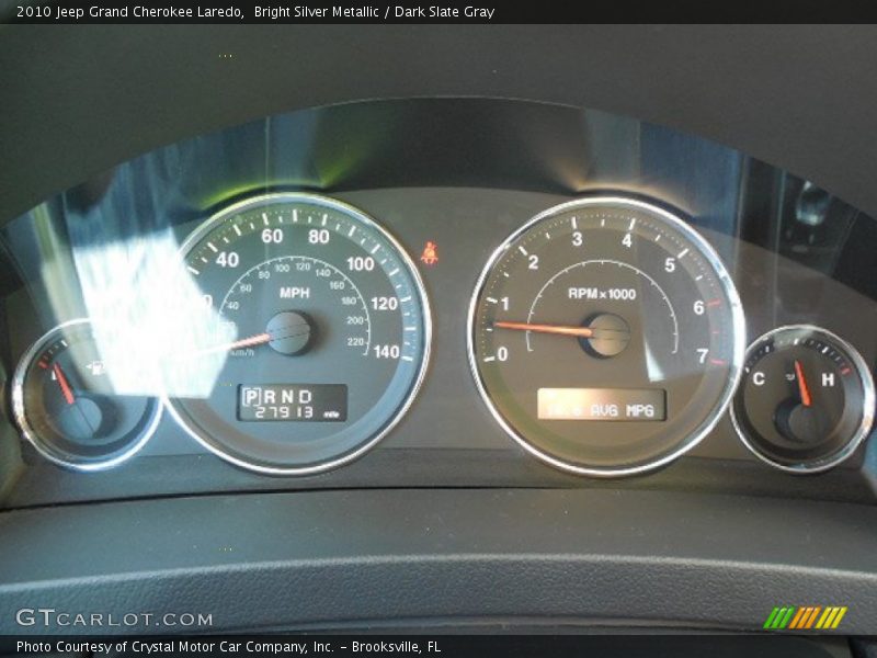 Bright Silver Metallic / Dark Slate Gray 2010 Jeep Grand Cherokee Laredo