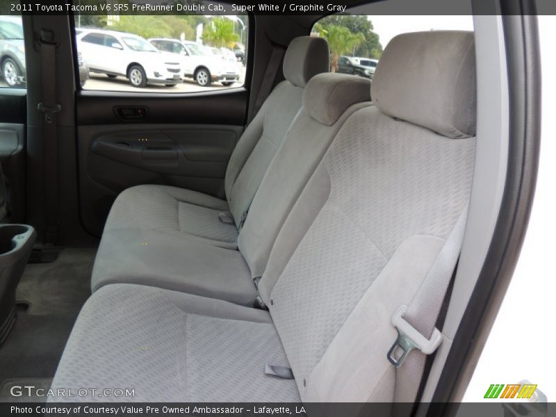 Super White / Graphite Gray 2011 Toyota Tacoma V6 SR5 PreRunner Double Cab