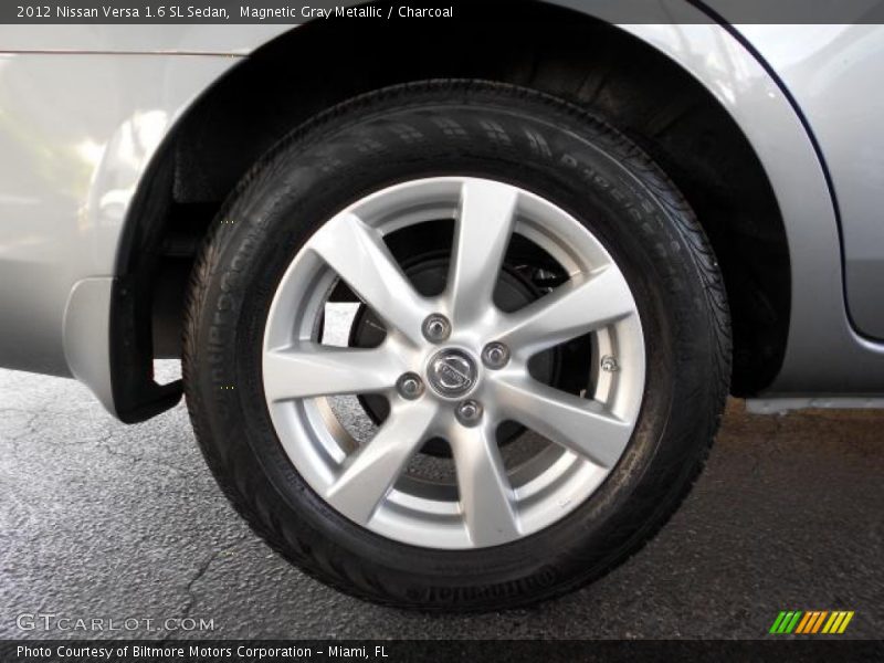 Magnetic Gray Metallic / Charcoal 2012 Nissan Versa 1.6 SL Sedan