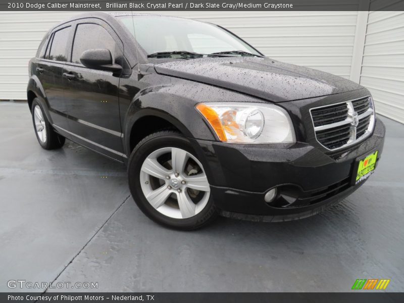 Brilliant Black Crystal Pearl / Dark Slate Gray/Medium Graystone 2010 Dodge Caliber Mainstreet