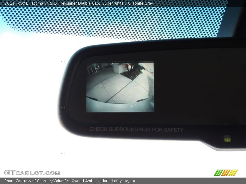 Super White / Graphite Gray 2011 Toyota Tacoma V6 SR5 PreRunner Double Cab