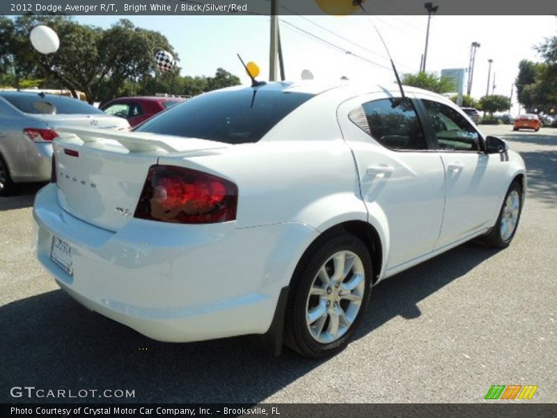 Bright White / Black/Silver/Red 2012 Dodge Avenger R/T
