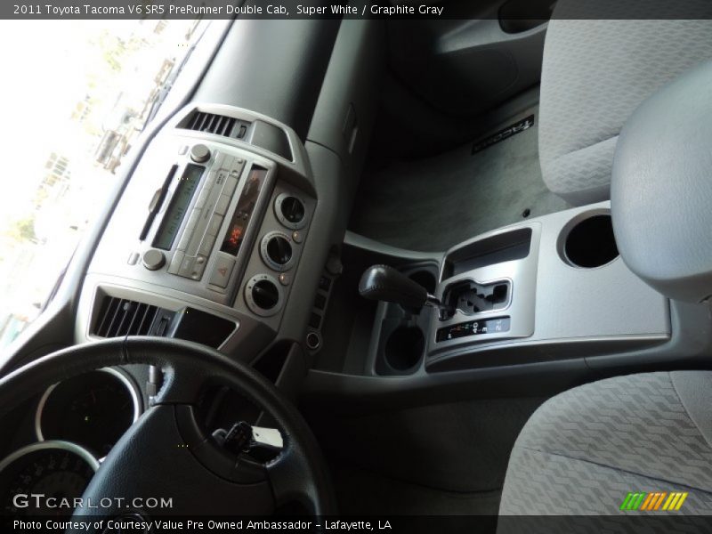 Super White / Graphite Gray 2011 Toyota Tacoma V6 SR5 PreRunner Double Cab