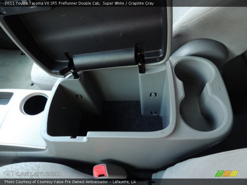 Super White / Graphite Gray 2011 Toyota Tacoma V6 SR5 PreRunner Double Cab