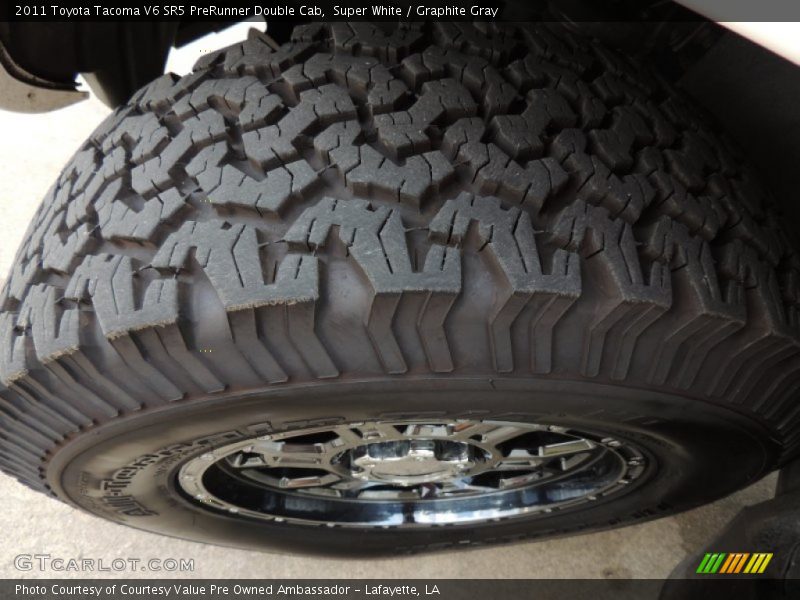 Super White / Graphite Gray 2011 Toyota Tacoma V6 SR5 PreRunner Double Cab