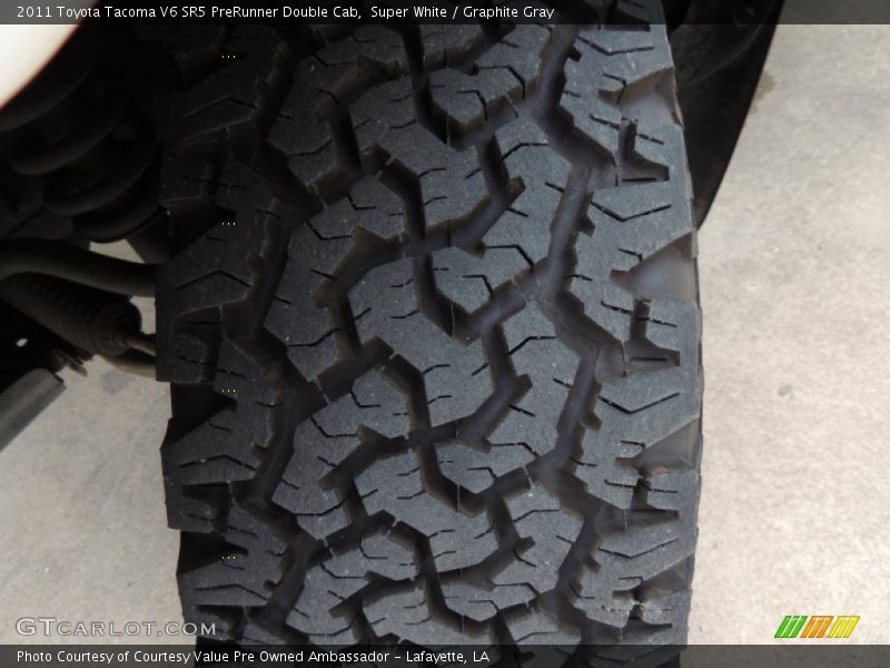 Super White / Graphite Gray 2011 Toyota Tacoma V6 SR5 PreRunner Double Cab