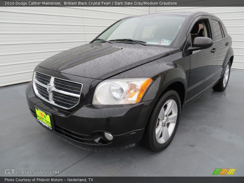 Brilliant Black Crystal Pearl / Dark Slate Gray/Medium Graystone 2010 Dodge Caliber Mainstreet