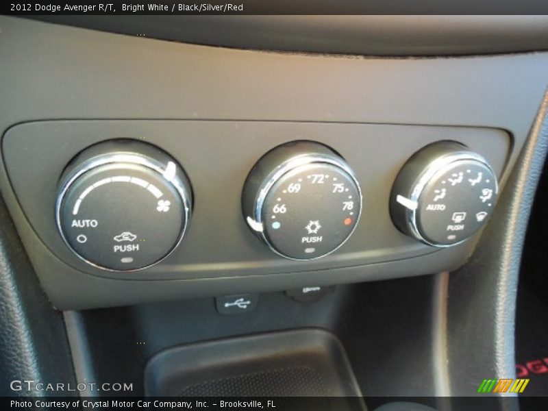 Bright White / Black/Silver/Red 2012 Dodge Avenger R/T