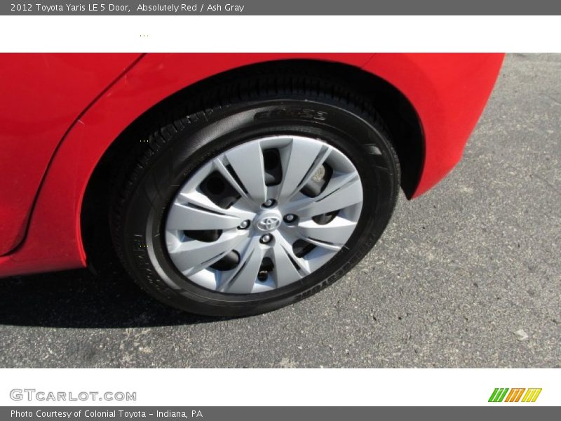 Absolutely Red / Ash Gray 2012 Toyota Yaris LE 5 Door