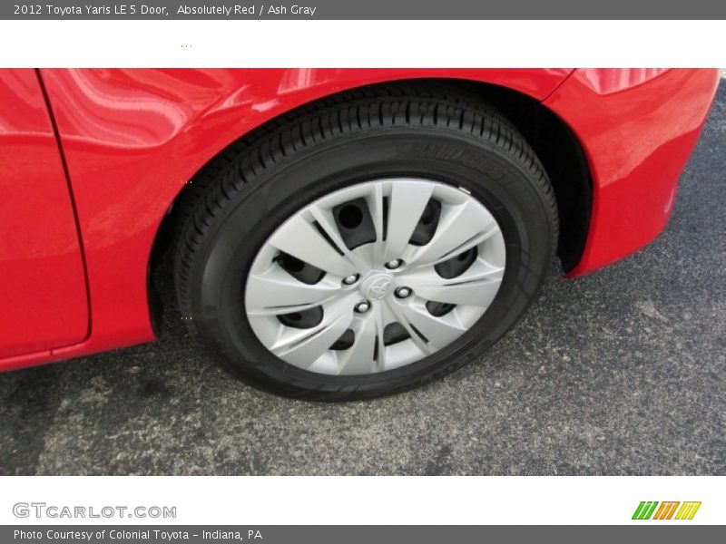 Absolutely Red / Ash Gray 2012 Toyota Yaris LE 5 Door