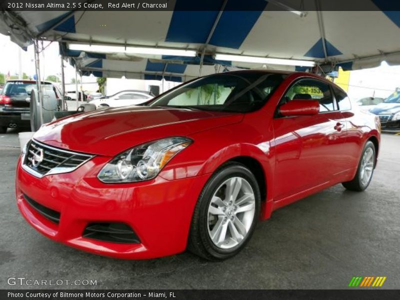 Red Alert / Charcoal 2012 Nissan Altima 2.5 S Coupe