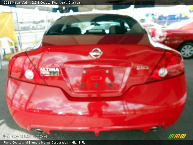 Red Alert / Charcoal 2012 Nissan Altima 2.5 S Coupe