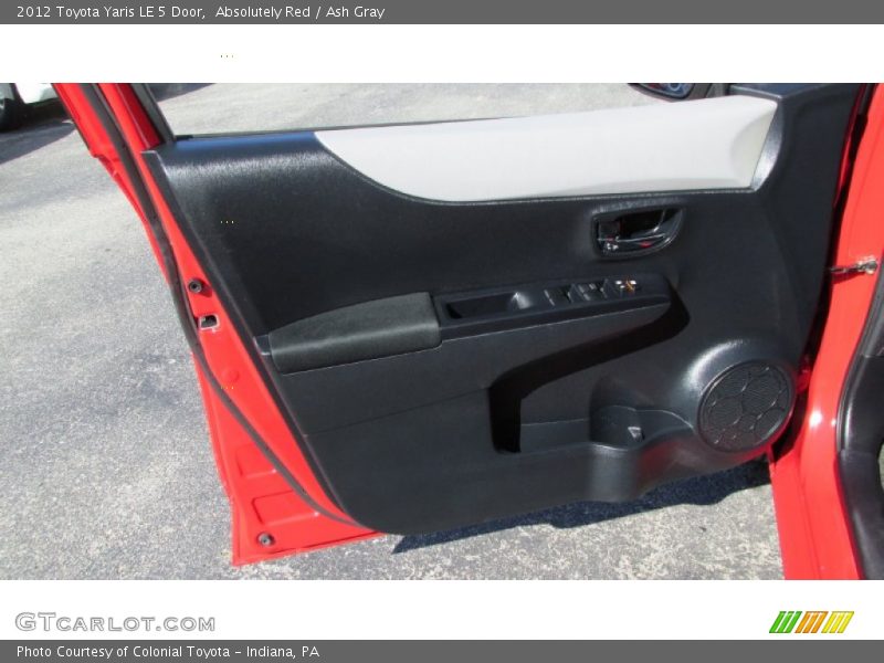 Absolutely Red / Ash Gray 2012 Toyota Yaris LE 5 Door