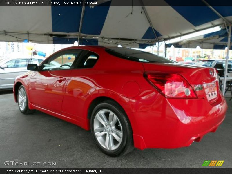 Red Alert / Charcoal 2012 Nissan Altima 2.5 S Coupe