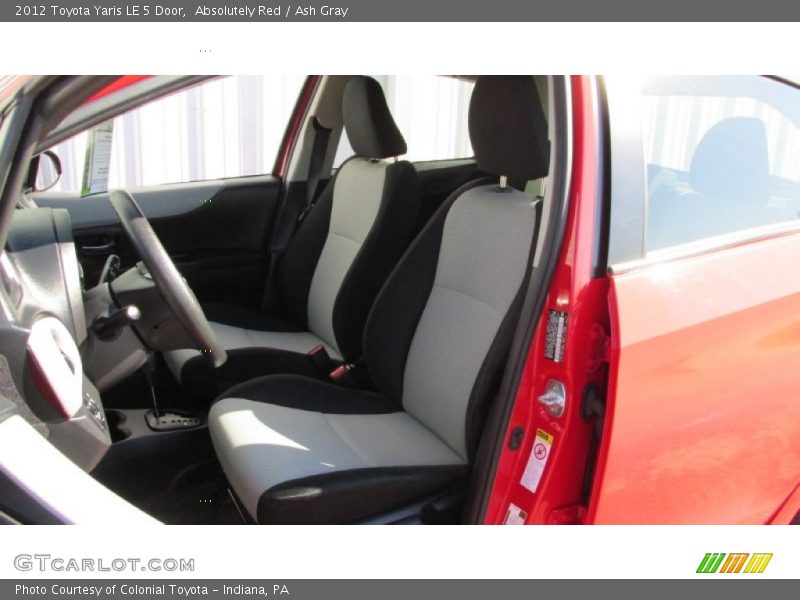 Absolutely Red / Ash Gray 2012 Toyota Yaris LE 5 Door
