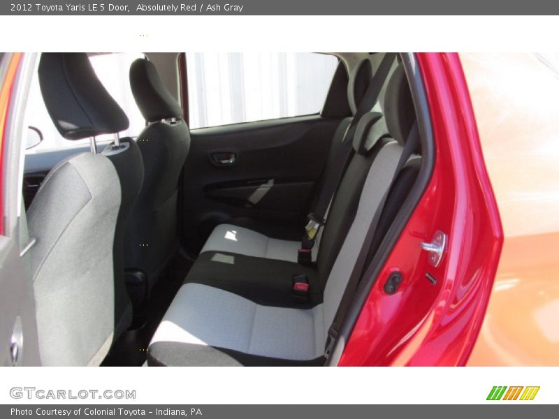 Absolutely Red / Ash Gray 2012 Toyota Yaris LE 5 Door