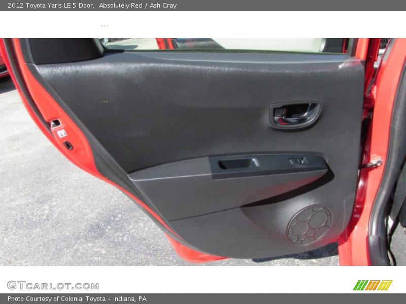 Absolutely Red / Ash Gray 2012 Toyota Yaris LE 5 Door