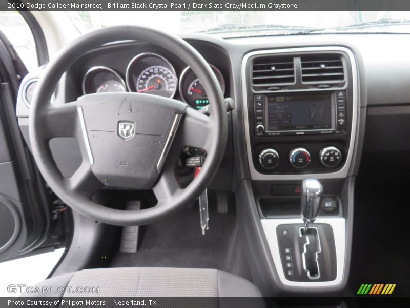 Brilliant Black Crystal Pearl / Dark Slate Gray/Medium Graystone 2010 Dodge Caliber Mainstreet