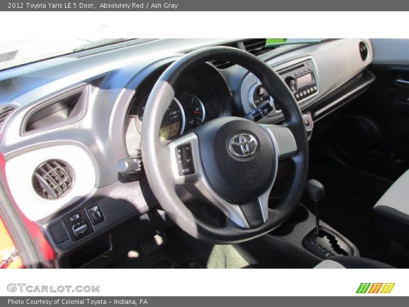 Absolutely Red / Ash Gray 2012 Toyota Yaris LE 5 Door