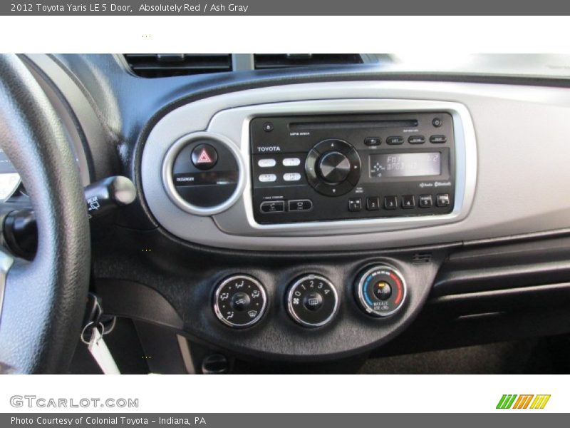 Absolutely Red / Ash Gray 2012 Toyota Yaris LE 5 Door
