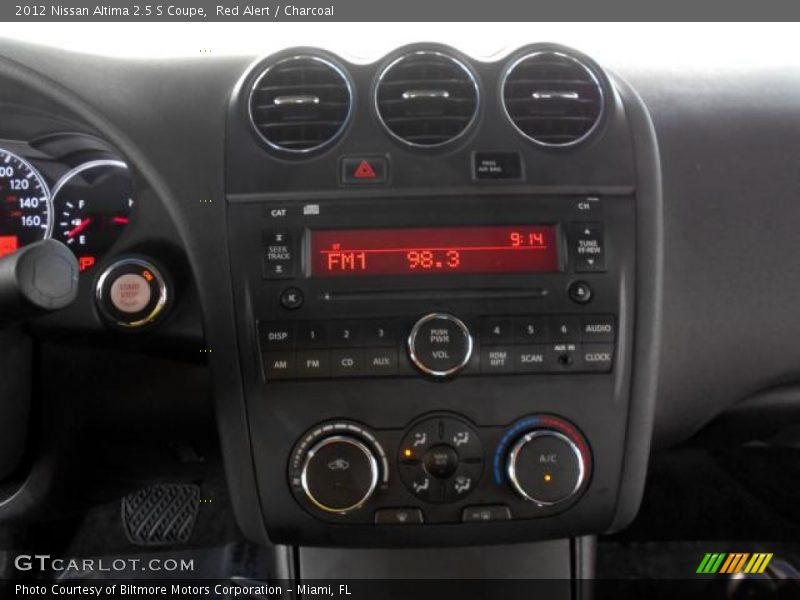 Red Alert / Charcoal 2012 Nissan Altima 2.5 S Coupe