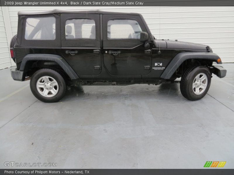 Black / Dark Slate Gray/Medium Slate Gray 2009 Jeep Wrangler Unlimited X 4x4