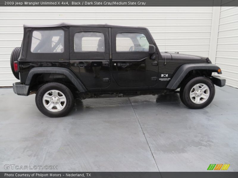 Black / Dark Slate Gray/Medium Slate Gray 2009 Jeep Wrangler Unlimited X 4x4