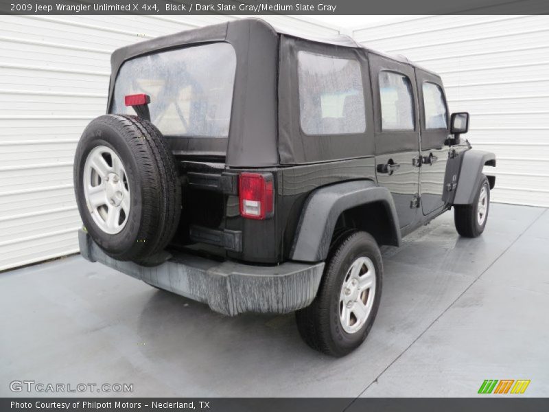 Black / Dark Slate Gray/Medium Slate Gray 2009 Jeep Wrangler Unlimited X 4x4