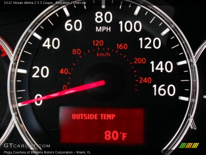 Red Alert / Charcoal 2012 Nissan Altima 2.5 S Coupe