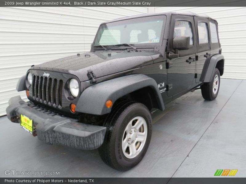 Black / Dark Slate Gray/Medium Slate Gray 2009 Jeep Wrangler Unlimited X 4x4