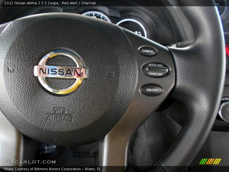 Red Alert / Charcoal 2012 Nissan Altima 2.5 S Coupe