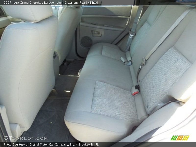 Light Graystone Pearl / Khaki 2007 Jeep Grand Cherokee Laredo